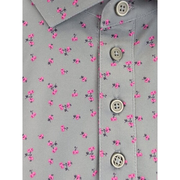 G/Fore G4 Cherry Blossom Golf Polo Shirt G4MF20K47 Mens XL NWT$120 - Picture 7 of 13